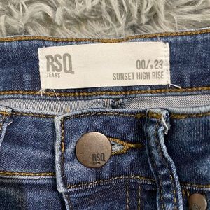 RSQ high rise jean shorts
